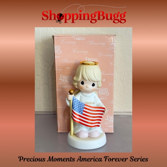 Precious Moments Stand Beside Her And Guide Her America Forever 106671 (SB1434) - Picture 1 of 14